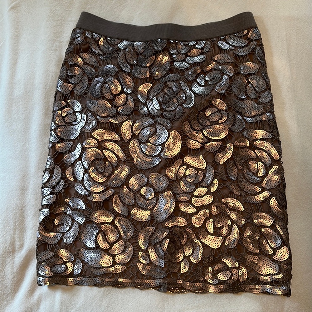 NWT BCBG MAXARIA Guinevere Sequin Skirt - M